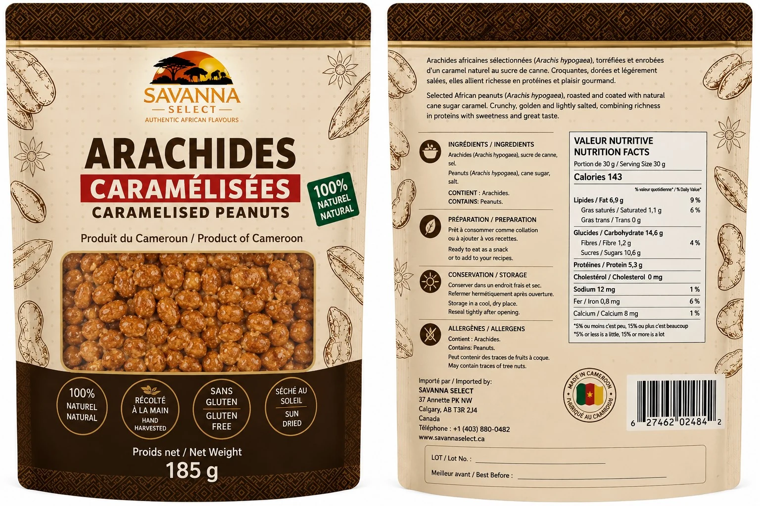 Arachide caramélisée — SAVANNA SELECT