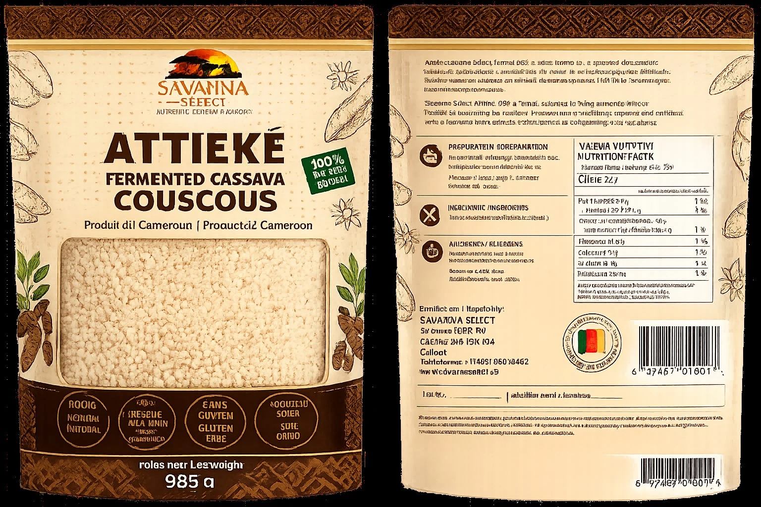 Attiéké 500 g — SAVANNA SELECT