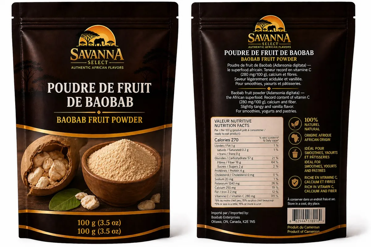 Poudre de fruit de baobab — SAVANNA SELECT