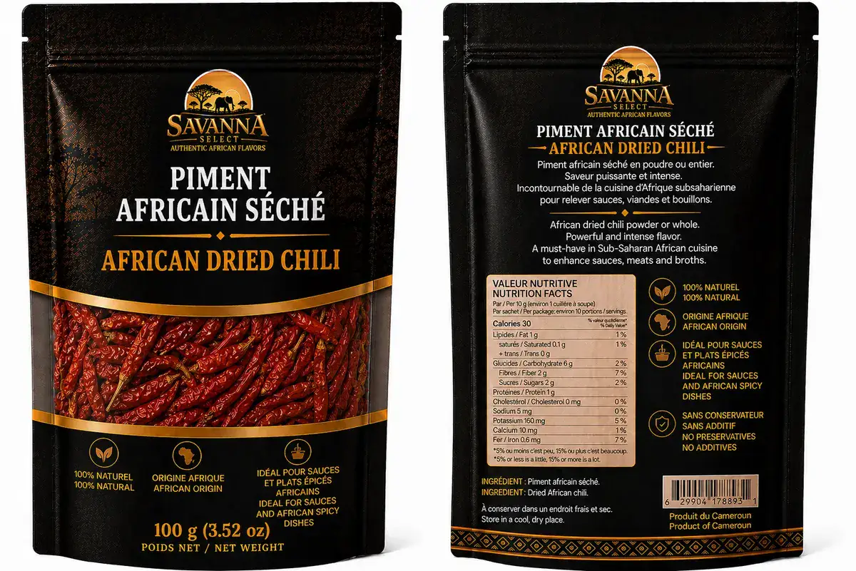 Piment africain séché