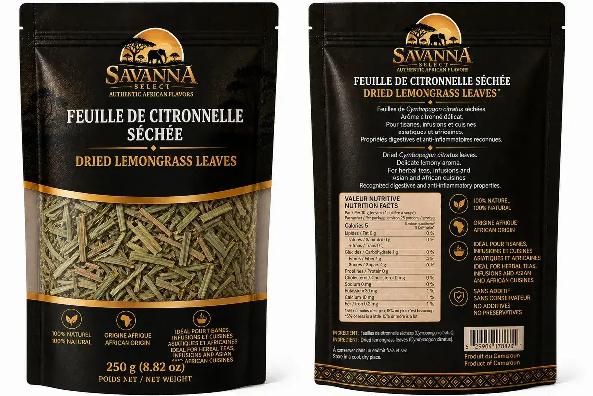 Feuille de lemonnelle séchée