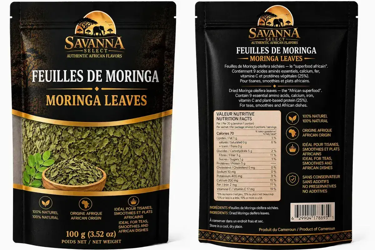 Feuilles de Moringa 85 g — SAVANNA SELECT