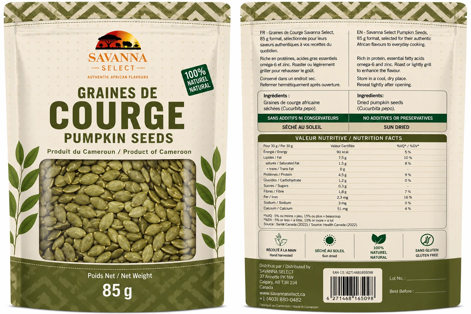 Graines de courge africaine — SAVANNA SELECT