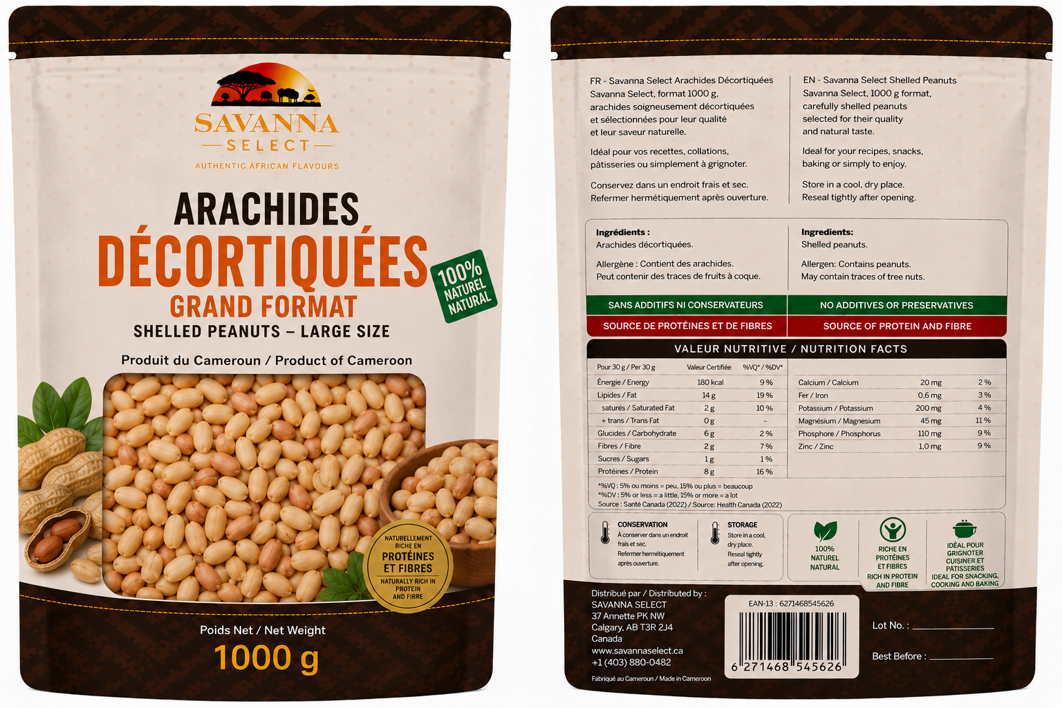 Arachides Savanna Select (Grand Format) — SAVANNA SELECT