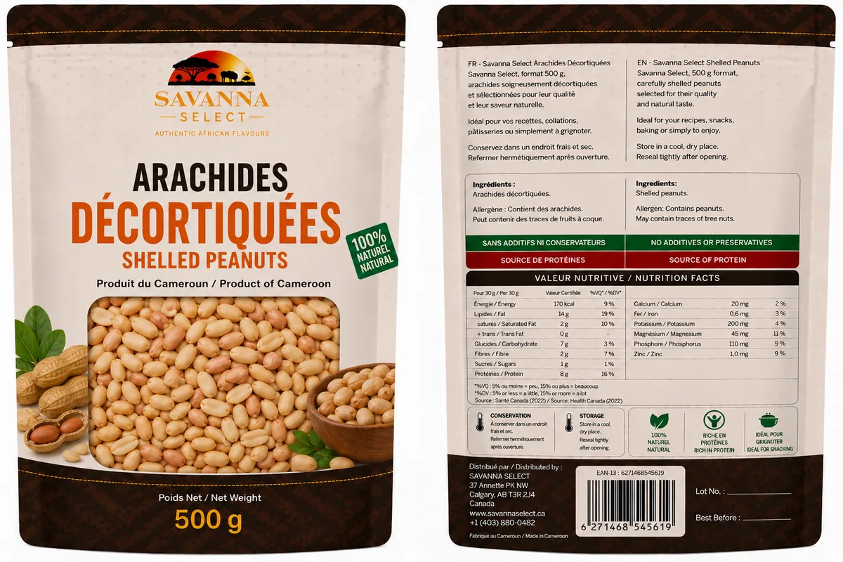 Arachides décortiquées