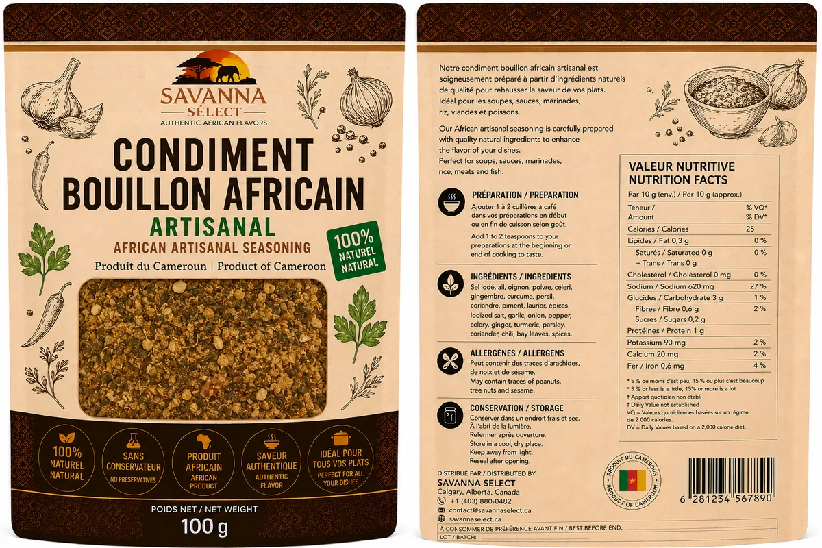 Cube / Bouillon Africain Artisanal