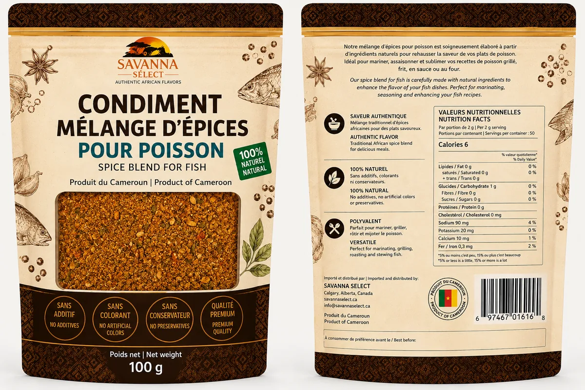 Condiment Épices poisson 100 g — SAVANNA SELECT