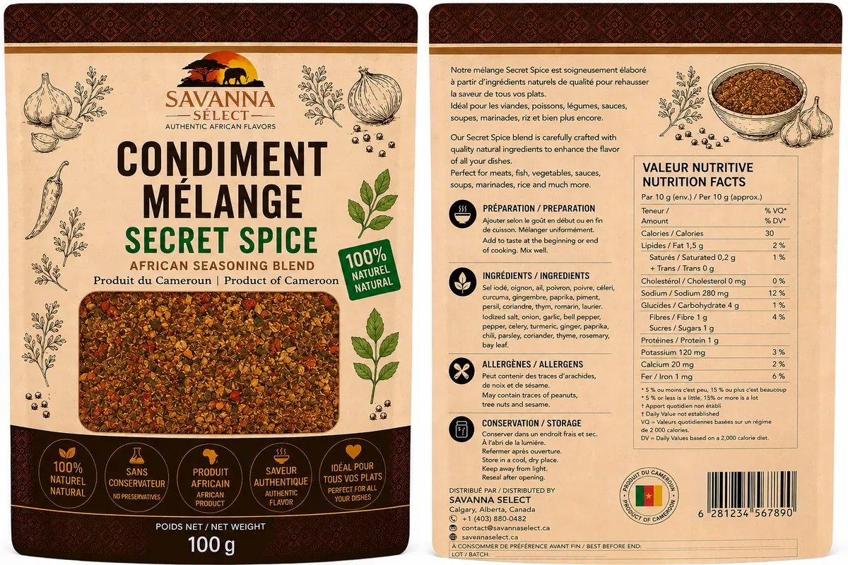 Condiment Secret 100 g — SAVANNA SELECT
