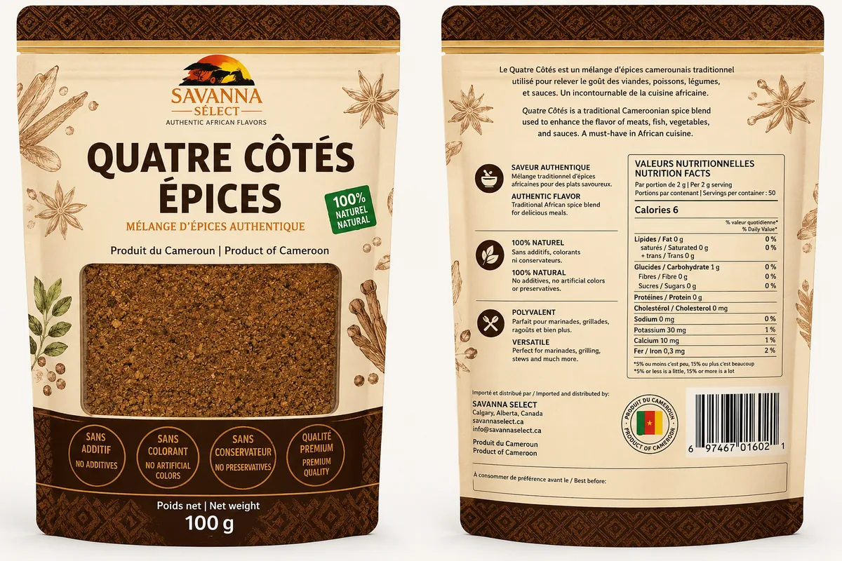 Condiment quatre côtés 100 g — SAVANNA SELECT