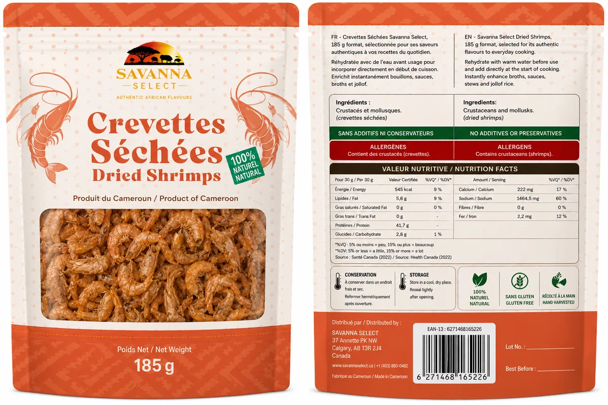Crevettes séchées au soleil