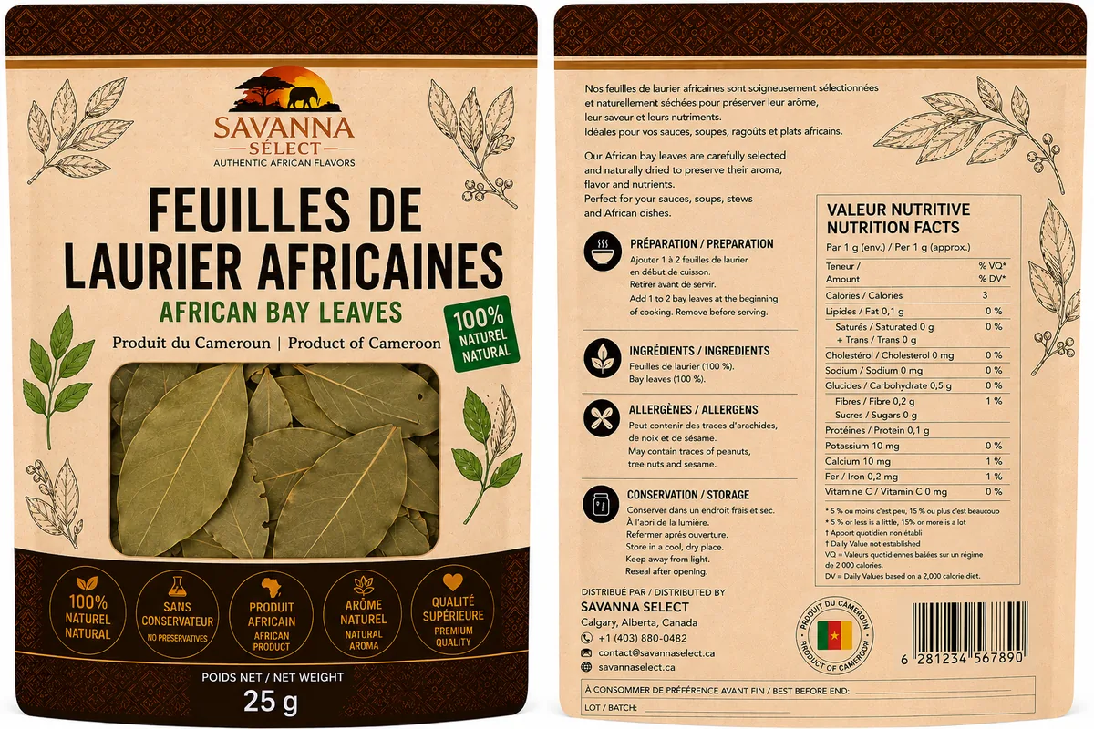 Feuilles de laurier africain — SAVANNA SELECT