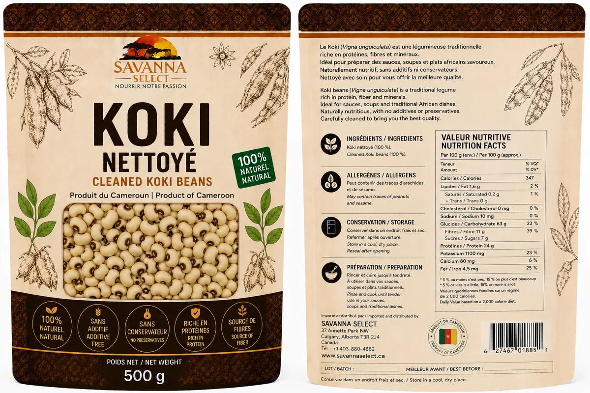 Koki nettoyé 500 g — SAVANNA SELECT