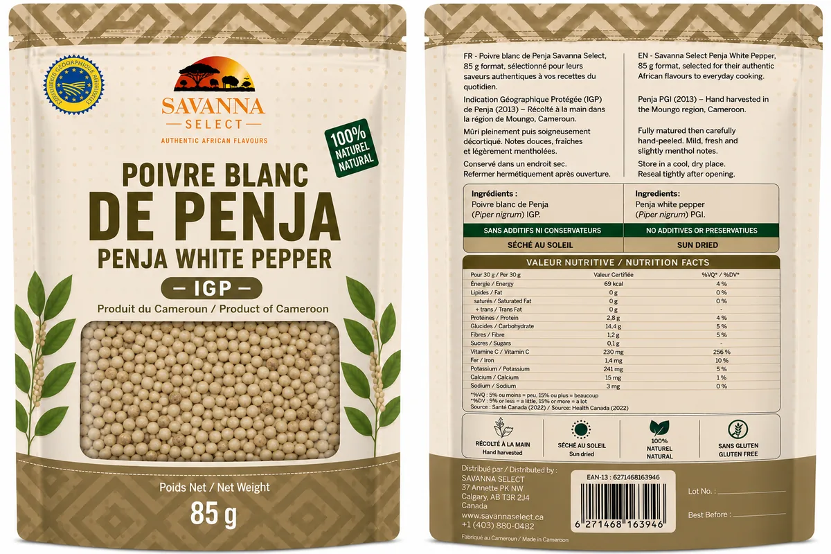 Poivre Blanc de Penja — SAVANNA SELECT