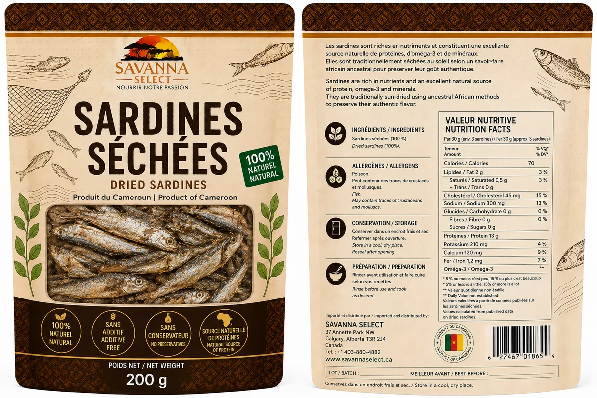 Sardines séchées 200 g — SAVANNA SELECT