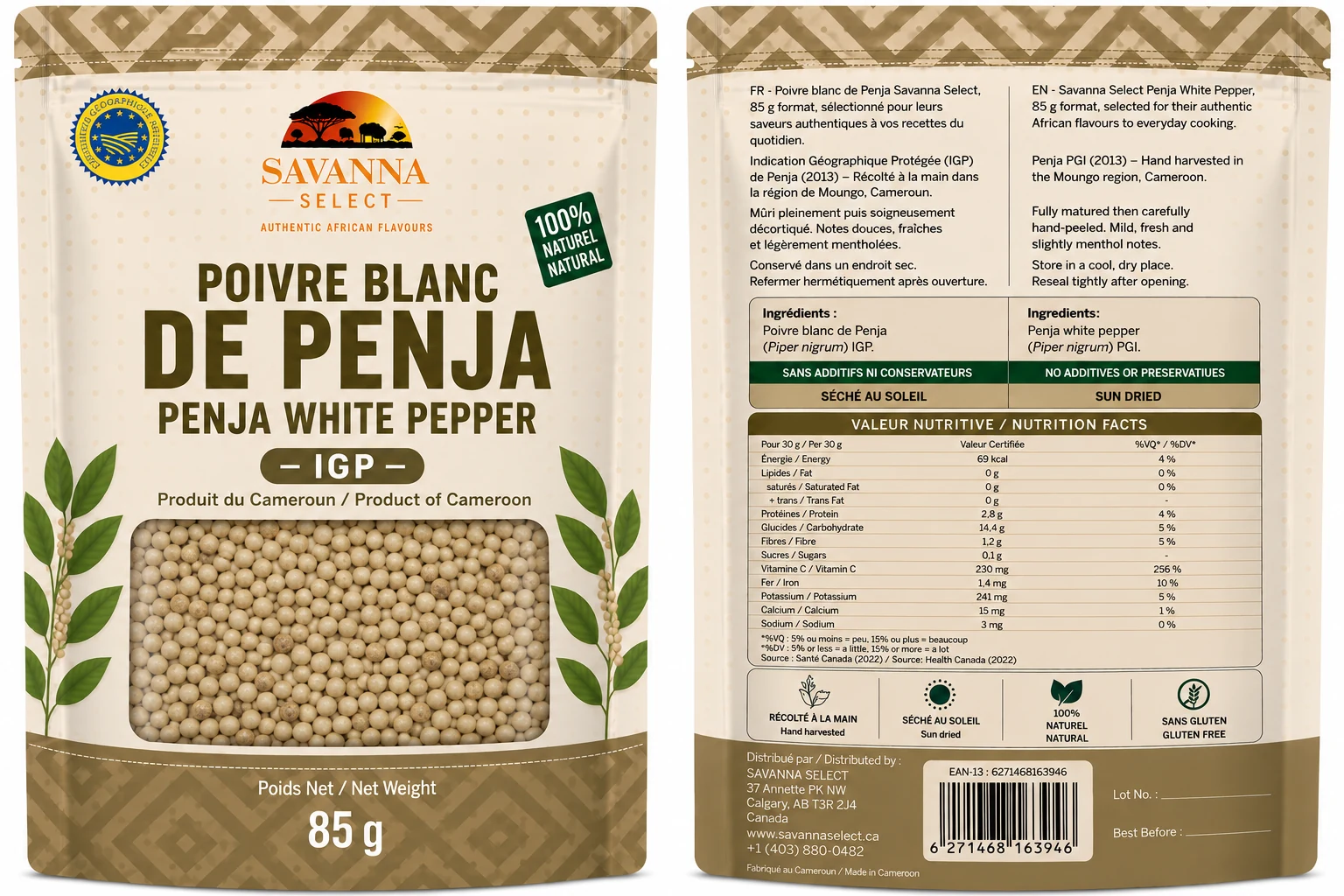 Poivre Blanc de Penja — SAVANNA SELECT