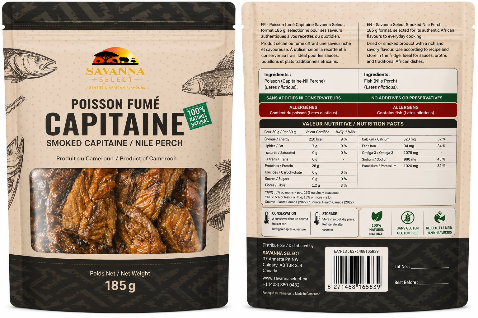 Poisson fumé Capitaine — SAVANNA SELECT