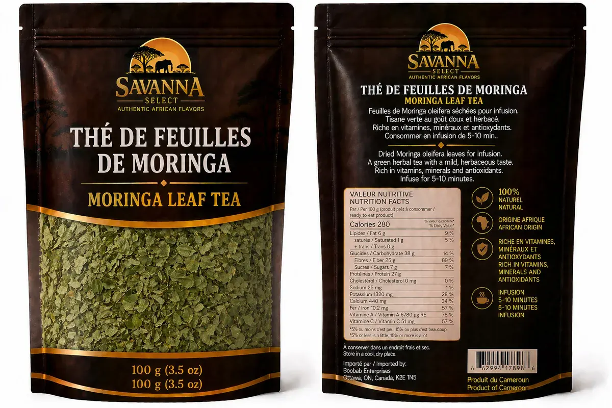 Thé de feuilles de moringa